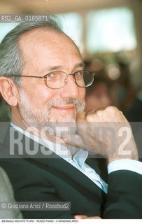 Caption: Nome: .7¡ BIENNALE ARCHITETTURA 2000 - CITTA: LESS AESTHETICS, MORE ETHICS .Descrizione: . RENZO PIANO  ARCHITETTO .Credit: ©Graziano Arici/Rosebud2 .Nazione: ..Cittˆ: ..Data: .2000.Nazione: ..Cittˆ: ..Data: .2000