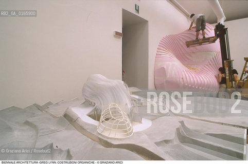Caption: Nome: .7¡ BIENNALE ARCHITETTURA 2000 - CITTA: LESS AESTHETICS, MORE ETHICS .Descrizione: .GREG LYNN: COSTRUZIONI ORGANICHE.Credit: ©Graziano Arici/Rosebud2 .Nazione: ..Cittˆ: ..Data: .2000