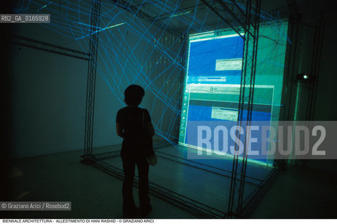 Caption: Nome: .7¡ BIENNALE ARCHITETTURA 2000 - CITTA: LESS AESTHETICS, MORE ETHICS .Descrizione: .ALLESTIMENTO DI HANI RASHID PADIGLIONE USA.Credit: ©Graziano Arici/Rosebud2 .Nazione: ..Cittˆ: ..Data: .2000