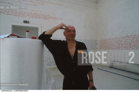 Caption: Nome: .7¡ BIENNALE ARCHITETTURA 2000 - CITTA: LESS AESTHETICS, MORE ETHICS .Descrizione: .JEAN NOUVEL ARCHITETTO.Credit: ©Graziano Arici/Rosebud2 .Nazione: ..Cittˆ: ..Data: .2000
