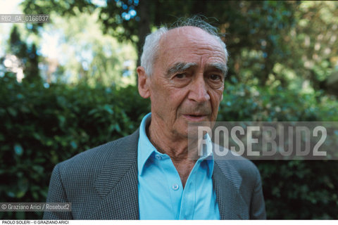 Caption: Nome: .SOLERI PAOLO.Descrizione: .ARCHITETTO ARCHITETTURA.Credit: ©Graziano Arici/Rosebud2 .Nazione: ..Cittˆ: ..Data: .2000.