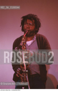 Caption: Nome: .BRAXTON ANTHONY.Descrizione: .MUSICA JAZZ SASSOFONISTA POLISTRUMENTISTA/AL SASSOFONO.Credit: ©Graziano Arici/Rosebud2 / Costo: .A.Nazione: .USA.Cittˆ: ..Data: .1996