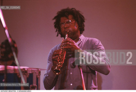 Caption: Nome: .BRAXTON ANTHONY.Descrizione: .MUSICA JAZZ SASSOFONISTA POLISTRUMENTISTA/AL SASSOFONO.Credit: ©Graziano Arici/Rosebud2 / Costo: .A.Nazione: .USA.Cittˆ: ..Data: .1996