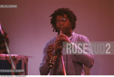 Caption: Nome: .BRAXTON ANTHONY.Descrizione: .MUSICA JAZZ SASSOFONISTA POLISTRUMENTISTA/AL SASSOFONO.Credit: ©Graziano Arici/Rosebud2 / Costo: .A.Nazione: .USA.Cittˆ: ..Data: .1996