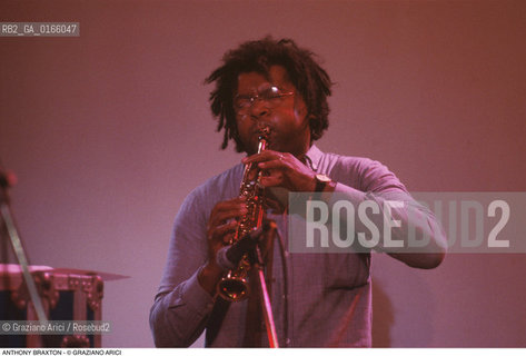 Caption: Nome: .BRAXTON ANTHONY.Descrizione: .MUSICA JAZZ SASSOFONISTA POLISTRUMENTISTA/AL SASSOFONO.Credit: ©Graziano Arici/Rosebud2 / Costo: .A.Nazione: .USA.Cittˆ: ..Data: .1996
