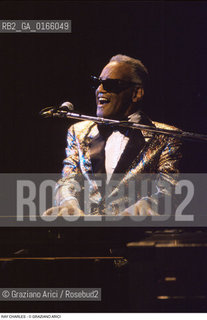 Caption: Nome: .CHARLES RAY.Descrizione: .MUSICA JAZZ RHYTHMN BLUES SOUL CANTANTE PIANISTA/CON OCCHIALI.Credit: ©Graziano Arici/Rosebud2 / Costo: .A.Nazione: .USA.Cittˆ: ..Data: .1996