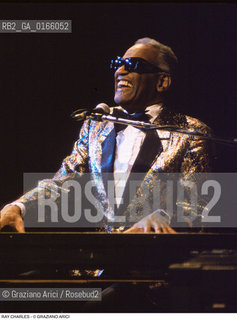 Caption: Nome: .CHARLES RAY.Descrizione: .MUSICA JAZZ RHYTHMN BLUES SOUL CANTANTE PIANISTA/CON OCCHIALI.Credit: ©Graziano Arici/Rosebud2 / Costo: .A.Nazione: .USA.Cittˆ: ..Data: .1996
