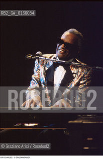 Caption: Nome: .CHARLES RAY.Descrizione: .MUSICA JAZZ RHYTHMN BLUES SOUL CANTANTE PIANISTA/CON OCCHIALI.Credit: ©Graziano Arici/Rosebud2 / Costo: .A.Nazione: .USA.Cittˆ: ..Data: .1996