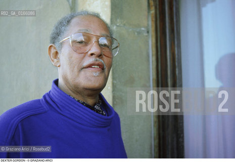 Caption: Nome: .GORDON DEXTER.Descrizione: .MUSICA JAZZ SASSOFONISTA.Credit: ©Graziano Arici/Rosebud2 / Costo: .A.Nazione: .USA.Cittˆ: ..Data: .1988