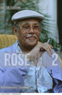 Caption: Nome: .GORDON DEXTER.Descrizione: .MUSICA JAZZ SASSOFONISTA/CON UNA SIGARETTA.Credit: ©Graziano Arici/Rosebud2 / Costo: .A.Nazione: .USA.Cittˆ: ..Data: .1988