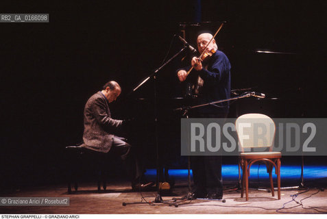 Caption: Nome: .GRAPPELLI STEPHAN.Descrizione: .MUSICA JAZZ VIOLINISTA/AL VIOLINO.Credit: ©Graziano Arici/Rosebud2 / Costo: .A.Nazione: .FRANCIA.Cittˆ: ..Data: .1993