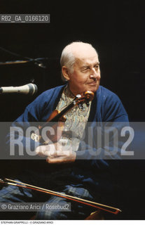Caption: Nome: .GRAPPELLI STEPHAN.Descrizione: .MUSICA JAZZ VIOLINISTA/AL VIOLINO.Credit: ©Graziano Arici/Rosebud2 / Costo: .A.Nazione: .FRANCIA.Cittˆ: ..Data: .1993