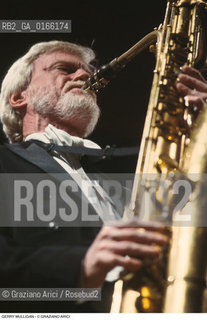 Caption: Nome: .MULLIGAN GERRY.Descrizione: .MUSICA JAZZ SASSOFONISTA/AL SASSOFONO.Credit: ©Graziano Arici/Rosebud2 / Costo: .A.Nazione: .USA.Cittˆ: ..Data: .1992