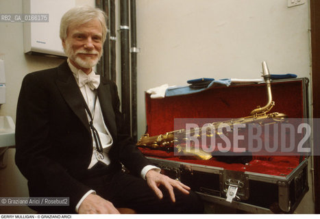 Caption: Nome: .MULLIGAN GERRY.Descrizione: .MUSICA JAZZ SASSOFONISTA/SASSOFONO.Credit: ©Graziano Arici/Rosebud2 / Costo: .A.Nazione: .USA.Cittˆ: ..Data: .1992
