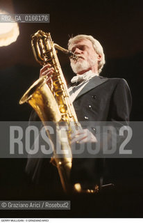 Caption: Nome: .MULLIGAN GERRY.Descrizione: .MUSICA JAZZ SASSOFONISTA/AL SASSOFONO.Credit: ©Graziano Arici/Rosebud2 / Costo: .A.Nazione: .USA.Cittˆ: ..Data: .1992