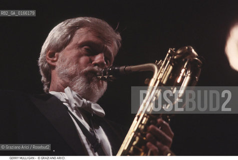Nome: .MULLIGAN GERRY.Descrizione: .MUSICA JAZZ SASSOFONISTA/AL SASSOFONO.Credit: ©Graziano Arici/Rosebud2 / Costo: .A.Nazione: .USA.Cittˆ: .VENEZIA.Data: .1992.