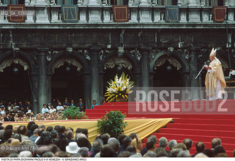 Caption: Caption: Nome: .PAPA.Descrizione: .RELIGIONE / VISITA DEL SANTO PADRE GIOVANNI PAOLO II KAROL WOJTYLA / DISCORSO IN PIAZZA SAN MARCO.Credit: ©Graziano Arici/Rosebud2 / Costo: .A.Nazione: .ITALIA.Cittˆ: .VENEZIA.Data: .17/06/1985