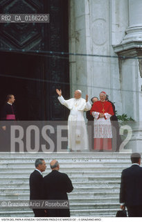 Nome: .PAPA.Descrizione: .RELIGIONE / VISITA DEL SANTO PADRE GIOVANNI PAOLO II KAROL WOJTYLA / CON IL PATRIARCA DI VENEZIA MARCO CE.Credit: ©Graziano Arici/Rosebud2 / Costo: .A.Nazione: .ITALIA.Cittˆ: ..Data: .17/06/1985