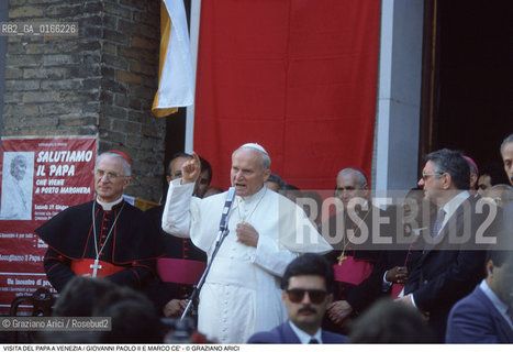 Nome: .PAPA.Descrizione: .RELIGIONE / VISITA DEL SANTO PADRE GIOVANNI PAOLO II KAROL WOJTYLA / CON IL PATRIARCA DI VENEZIA MARCO CE.Credit: ©Graziano Arici/Rosebud2 / Costo: .A.Nazione: .ITALIA.Cittˆ: ..Data: .17/06/1985