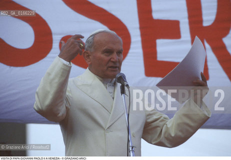 Nome: .PAPA.Descrizione: .RELIGIONE / VISITA DEL SANTO PADRE GIOVANNI PAOLO II KAROL WOJTYLA / DISCORSO.Credit: ©Graziano Arici/Rosebud2 / Costo: .A.Nazione: .ITALIA.Cittˆ: ..Data: .17/06/1985