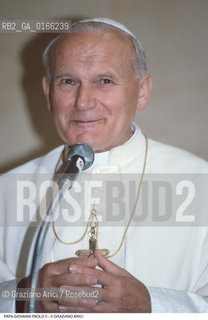 Nome: .PAPA.Descrizione: .RELIGIONE / VISITA DEL SANTO PADRE GIOVANNI PAOLO II KAROL WOJTYLA.Credit: ©Graziano Arici/Rosebud2 / Costo: .A.Nazione: .ITALIA.Cittˆ: ..Data: .17/06/1985