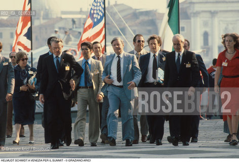 Nome: .SUMMIT.Descrizione: .POLITICA VERTICE DEI NOVE PAESI PIU INDUSTRIALIZZATI E DEI PAESI CEE / IL CANCELLIERE TEDESCO HELMUDT SCHMIDT .Credit: ©Graziano Arici/Rosebud2 Costo: ..Nazione: .ITALIA.Cittˆ: ..Data: .1980..