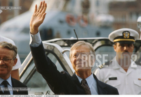 Nome: .SUMMIT.Descrizione: .POLITICA VERTICE DEI NOVE PAESI PIU INDUSTRIALIZZATI E DEI PAESI CEE / ARRIVO DEL  PRESIDENTE AMERICANO JIMMY CARTER.Credit: ©Graziano Arici/Rosebud2 Costo: ..Nazione: .ITALIA.Cittˆ: ..Data: .1980..