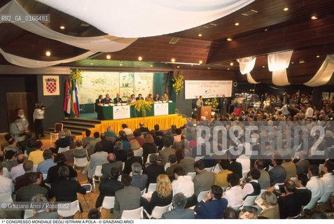 Nome: .1¡ CONGRESSO MONDIALE DEGLI ISTRIANI .Descrizione: .POLITICA / TAVOLO DEI RELATORI, PUBBLICO / ALLHOTEL HISTRIA.Credit: ©Graziano Arici/Rosebud2 / Costo: .A.Nazione: .REPUBBLICA CROATA.Cittˆ: .POLA.Data: .13-16 APRILE 1995