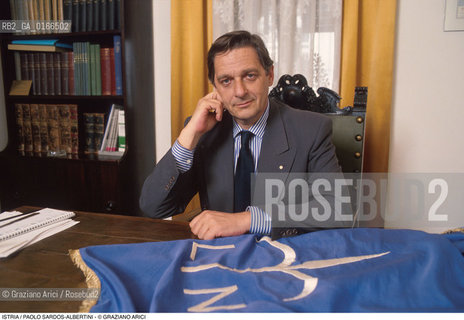 Nome: .REGIONE ISTRIA.Descrizione: .POLITICA / PAOLO SARDOS-ALBERTINI PRESIDENTE DELLA FEDERAZIONE DEGLI ESULI ISTRIANI - FIUMANI - DALMATI.Credit: ©Graziano Arici/Rosebud2 / Costo: .A.Nazione: ..Cittˆ: .POLA.Data: .1995