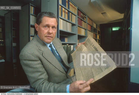 Nome: .REGIONE ISTRIA.Descrizione: .POLITICA / GIOVANNI RADOSSI DIRETTORE DEL CENTRO RICERCHE STORICHE DELLUNIONE ITALIANA.Credit: ©Graziano Arici/Rosebud2 / Costo: .A.Nazione: ..Cittˆ: .POLA.Data: .1995