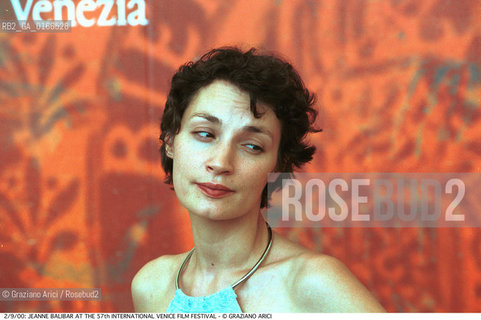 CINEMA 2000 / 57. MOSTRA INTERNAZIONALE DARTE CINEMATOGRAFICA - LATTRICE JEANNE BALIBAR (FRANCIA) ALLA CONFERENZA STAMPA DEL FILM FILS DE DEUX MERES OU COMEDIE DE LINNOCENCE - ©Graziano Arici/Rosebud2