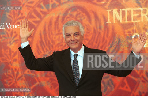 CINEMA 2000 / 57. MOSTRA INTERNAZIONALE DARTE CINEMATOGRAFICA - IL PRESIDENTE DELLA BIENNALE PAOLO BARATTA (ITALIA) - ©Graziano Arici/Rosebud2