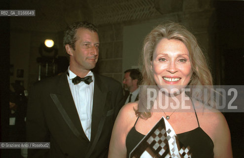 CINEMA 2000 / 57. MOSTRA INTERNAZIONALE DARTE CINEMATOGRAFICA - LATTRICE FAYE DUNAWAY (USA) CON IL PRODUTTORE CHRISTIAN SEIDEL (GERMANIA) ALLA FESTA PER IL FILM SOUND, DIRETTO DA NICOLOAS ROEG (GB), NELLISOLA DI SANTANDREA - ©Graziano Arici/Rosebud2 