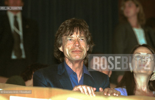CINEMA 2000 / 57. MOSTRA INTERNAZIONALE DARTE CINEMATOGRAFICA - IL CANTANTE MICK JAGGER ALLA PROIEZIONE DEL FILM LIAM NELLA SALA GRANDE DEL PALAZZO DEL CINEMA / MUSICA ROCK - ©Graziano Arici/Rosebud2 