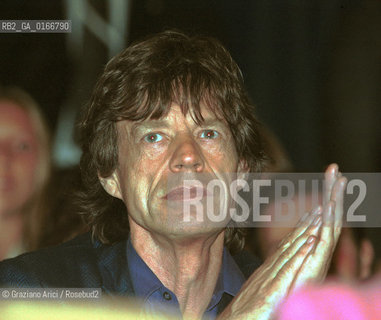 CINEMA 2000 / 57. MOSTRA INTERNAZIONALE DARTE CINEMATOGRAFICA - IL CANTANTE MICK JAGGER ALLA PROIEZIONE DEL FILM LIAM NELLA SALA GRANDE DEL PALAZZO DEL CINEMA / MUSICA ROCK - ©Graziano Arici/Rosebud2 