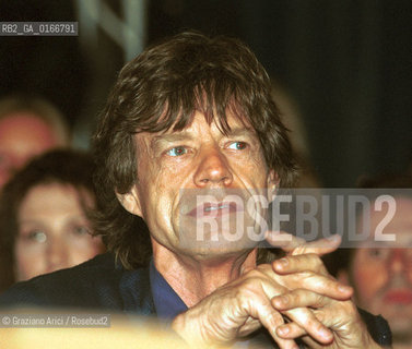 CINEMA 2000 / 57. MOSTRA INTERNAZIONALE DARTE CINEMATOGRAFICA - IL CANTANTE MICK JAGGER ALLA PROIEZIONE DEL FILM LIAM NELLA SALA GRANDE DEL PALAZZO DEL CINEMA / MUSICA ROCK - ©Graziano Arici/Rosebud2 