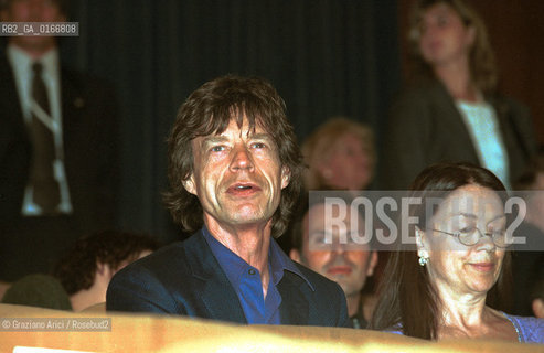 CINEMA 2000 / 57. MOSTRA INTERNAZIONALE DARTE CINEMATOGRAFICA - IL CANTANTE MICK JAGGER ALLA PROIEZIONE DEL FILM LIAM NELLA SALA GRANDE DEL PALAZZO DEL CINEMA / MUSICA ROCK - ©Graziano Arici/Rosebud2 