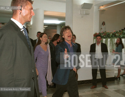 CINEMA 2000 / 57. MOSTRA INTERNAZIONALE DARTE CINEMATOGRAFICA - IL CANTANTE MICK JAGGER NEL PALAZZO DEL CINEMA PER LA PROIEZIONE DEL FILM LIAM / MUSICA ROCK - ©Graziano Arici/Rosebud2 
