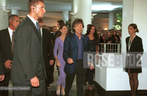 CINEMA 2000 / 57. MOSTRA INTERNAZIONALE DARTE CINEMATOGRAFICA - IL CANTANTE MICK JAGGER NEL PALAZZO DEL CINEMA PER LA PROIEZIONE DEL FILM LIAM / MUSICA ROCK - ©Graziano Arici/Rosebud2 