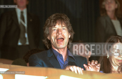 CINEMA 2000 / 57. MOSTRA INTERNAZIONALE DARTE CINEMATOGRAFICA - IL CANTANTE MICK JAGGER ALLA PROIEZIONE DEL FILM LIAM NELLA SALA GRANDE DEL PALAZZO DEL CINEMA / MUSICA ROCK - ©Graziano Arici/Rosebud2 