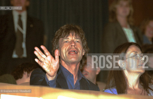 CINEMA 2000 / 57. MOSTRA INTERNAZIONALE DARTE CINEMATOGRAFICA - IL CANTANTE MICK JAGGER ALLA PROIEZIONE DEL FILM LIAM NELLA SALA GRANDE DEL PALAZZO DEL CINEMA / MUSICA ROCK - ©Graziano Arici/Rosebud2 