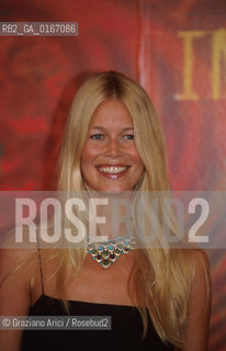 CINEMA 2000 / 57. MOSTRA INTERNAZIONALE DARTE CINEMATOGRAFICA - LA TOP MODEL E ATTRICE CLAUDIA SCHIFFER (GERMANIA) ALLA CONFERENZA STAMPA DEL FILM SOUND - ©Graziano Arici/Rosebud2