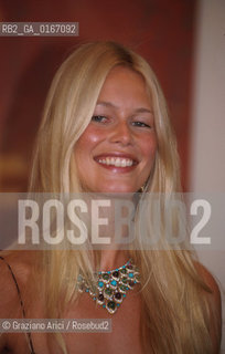 CINEMA 2000 / 57. MOSTRA INTERNAZIONALE DARTE CINEMATOGRAFICA - LA TOP MODEL E ATTRICE CLAUDIA SCHIFFER (GERMANIA) ALLA CONFERENZA STAMPA DEL FILM SOUND - ©Graziano Arici/Rosebud2