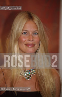CINEMA 2000 / 57. MOSTRA INTERNAZIONALE DARTE CINEMATOGRAFICA - LA TOP MODEL E ATTRICE CLAUDIA SCHIFFER (GERMANIA) ALLA CONFERENZA STAMPA DEL FILM SOUND - ©Graziano Arici/Rosebud2