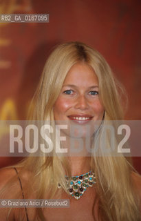 CINEMA 2000 / 57. MOSTRA INTERNAZIONALE DARTE CINEMATOGRAFICA - LA TOP MODEL E ATTRICE CLAUDIA SCHIFFER (GERMANIA) ALLA CONFERENZA STAMPA DEL FILM SOUND - ©Graziano Arici/Rosebud2