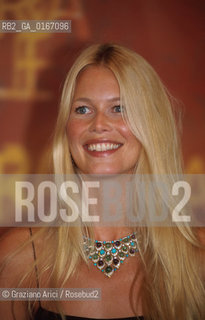 CINEMA 2000 / 57. MOSTRA INTERNAZIONALE DARTE CINEMATOGRAFICA - LA TOP MODEL E ATTRICE CLAUDIA SCHIFFER (GERMANIA) ALLA CONFERENZA STAMPA DEL FILM SOUND - ©Graziano Arici/Rosebud2