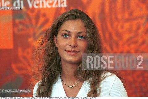 Caption: Nome:.LAURE DE CLERMONT TONNERRE.Descrizione:.CINEMA ATTRICE/ ALLA CONFERENZA STAMPA .CINEMA ACTRESS / AT THE PRESS CONFERENCE OF THE FILM FILS DE DEUX MERES OU COMEDIE DE LINNOCENCE .Credit:.Graziano Arici/Rosebud2 Costo:.A.Nazione:.FRANCIA.FRANCE.Cittˆ:.VENEZIA.VENICE.Data:.2000