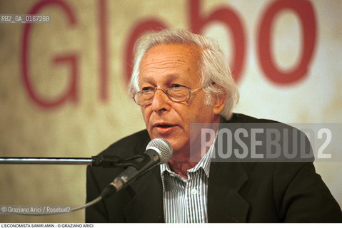 FONDAMENTA 5/8 OTTOBRE 2000: GLOBO CONTESO - ECONOMIA / LECONOMISTA SAMIR AMIN (EGITTO) - ©Graziano Arici/Rosebud2