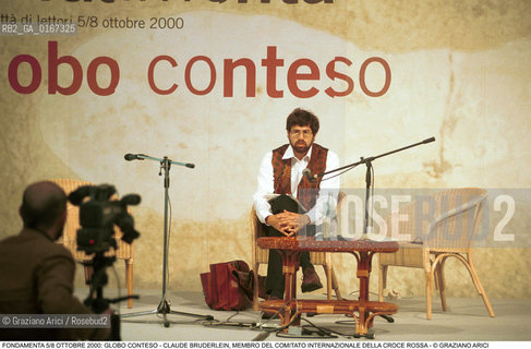 FONDAMENTA 5/8 OTTOBRE 2000: GLOBO CONTESO - ORGANIZZAZIONI UMANITARIE ONU / CLAUDE BRUDERLEIN, MEMBRO DEL COMITATO INTERNAZIONALE DELLA CROCE ROSSA - ©Graziano Arici/Rosebud2