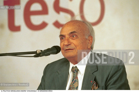 RELIGIONE EBRAICA TEOLOGIA POLITICA /  ANDRE CHOURAQUI (ISRAELE), UNO DEI MASSIMI INTERPRETI DELLEBRAISMO INTERCONFESSIONALE / 2000 - ©Graziano Arici/Rosebud2 